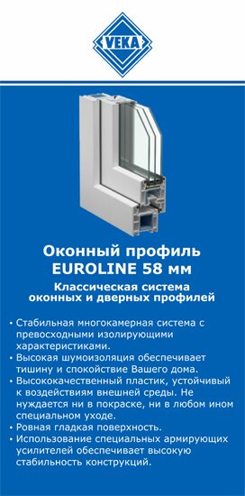 ОкнаВека-уфа EUROLINE 58